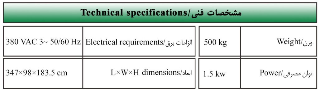 TIDAPARS Continuous rotary sieve-technical specification