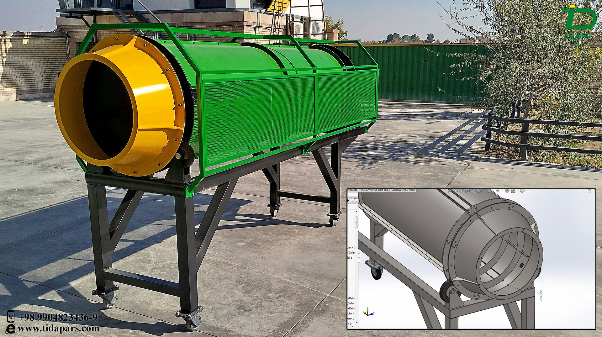 rotating drum mixer