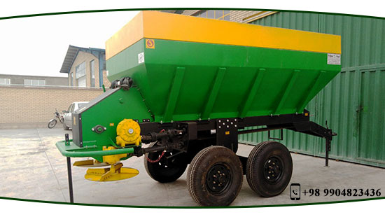 Double disc Manure spreading machine