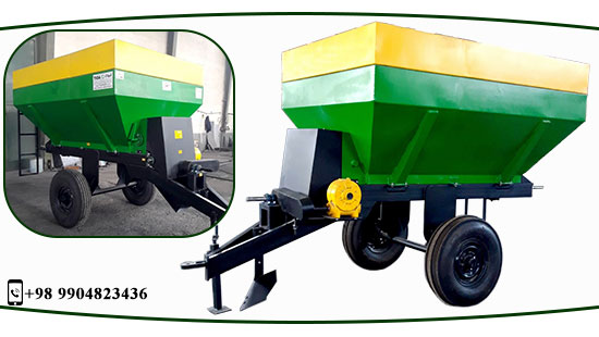 row spreader for manure application